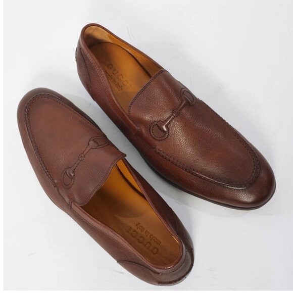 Gucci Brown Leather Horsebit Loafers - Picture 10 of 10